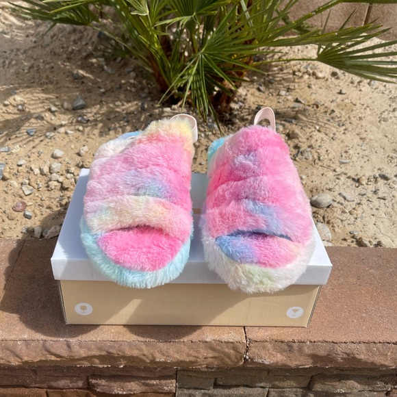 Cotton Candy Sling Back Slides 🍬 - Picture 4 of 5